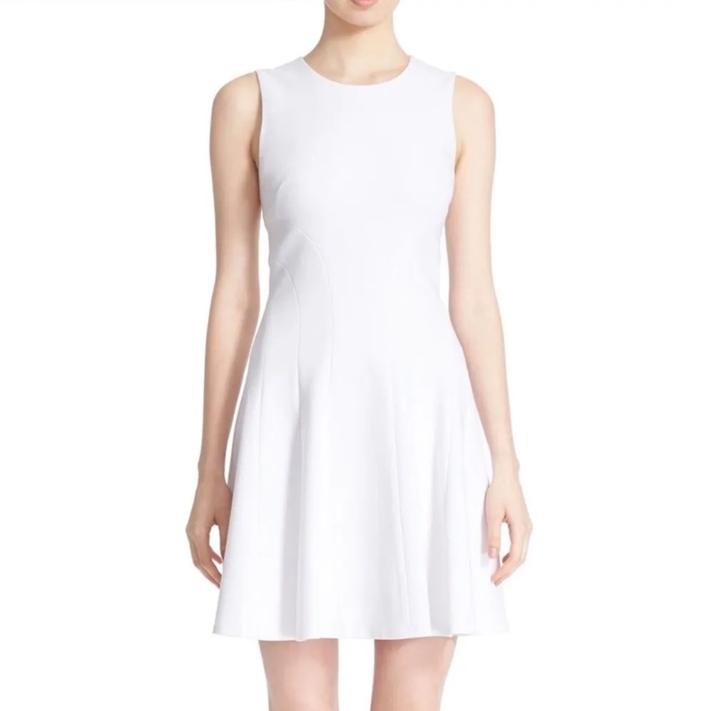 Diane von Furstenberg 'Citra' Sleeveless Fit & Flare Dress White Ivory